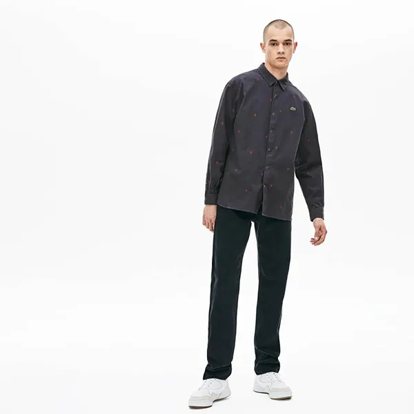 Áo Sơ Mi Lacoste Live Men's Boxy Fit Mini Rose Embroidery Cotton Shirt CH8225-QYA Size 38 - Thời trang - Vua Hàng Hiệu