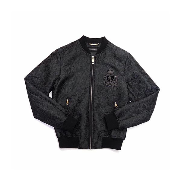 Áo Khoác Bomber Jacket Dolce & Gabbana D&G Màu Đen Size 48 - Thời trang - Vua Hàng Hiệu