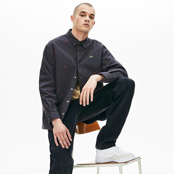 Áo Sơ Mi Lacoste Live Men's Boxy Fit Mini Rose Embroidery Cotton Shirt CH8225-QYA Size 38 - Thời trang - Vua Hàng Hiệu