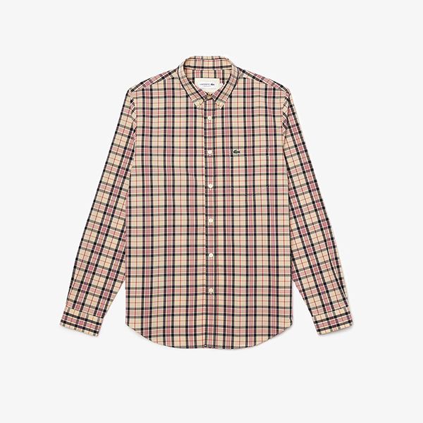 Áo Sơ Mi Dài Tay Lacoste Men’s Regular Fit Check Cotton Poplin Shirt Kẻ Phối Màu Size 40 - Thời trang - Vua Hàng Hiệu