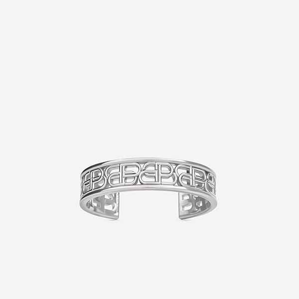 Vòng Bạc Balenciaga BB Cuff Bracelet In Silver - Trang sức - Vua Hàng Hiệu