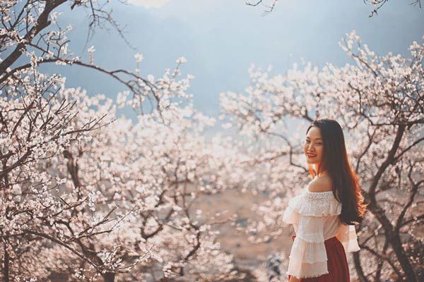 5 cách tạo dáng chụp ảnh với hoa đào, hoa mai “triệu like”