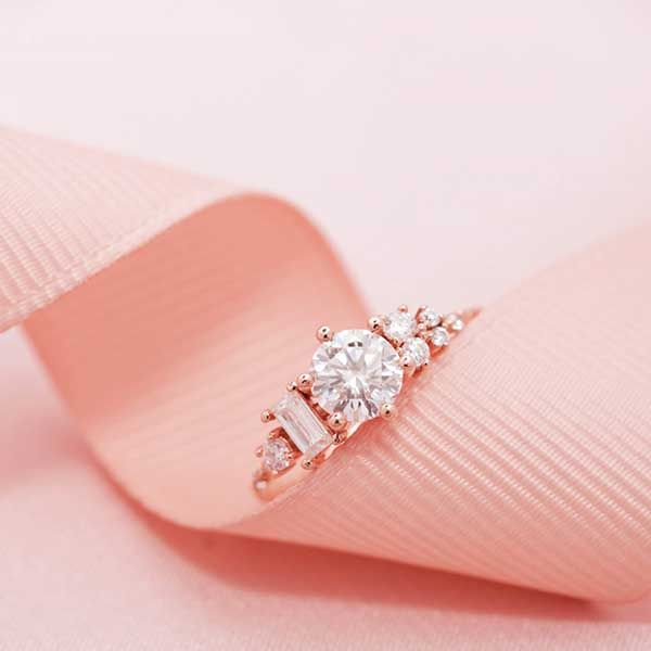 Nhẫn Morina ADELA N0003 Màu Vàng Hồng 18K Đính Đá Size 14.5 - Trang sức - Vua Hàng Hiệu