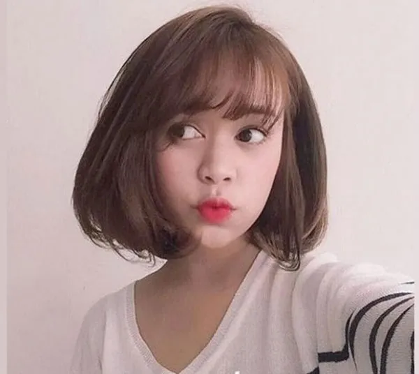 Top 16 kiểu tóc ngang vai mái thưa cứ cắt là đẹp cho mọi khuôn mặt