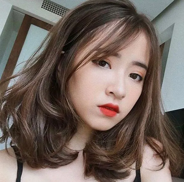 Top 16 kiểu tóc ngang vai mái thưa cứ cắt là đẹp cho mọi khuôn mặt