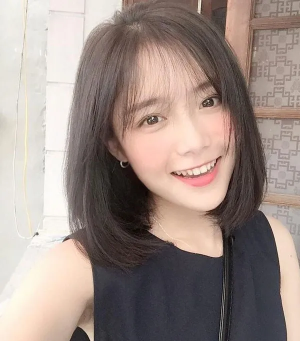 Top 16 kiểu tóc ngang vai mái thưa cứ cắt là đẹp cho mọi khuôn mặt