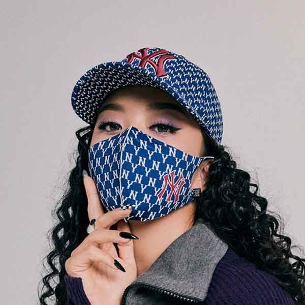 Khẩu Trang MLB Monogram Mask New York Yankees 32ETM3111-50N Màu Xanh Navy - Thời trang - Vua Hàng Hiệu