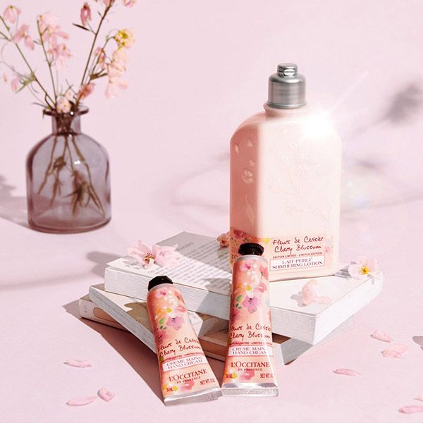 Sữa Dưỡng Thể L'Occitane Cherry Blossom Shimmered Lotion 250ml Phiên Bản Giới Hạn - Mỹ phẩm - Vua Hàng Hiệu