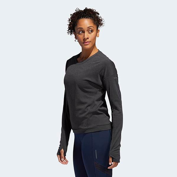Áo Dài Tay Nữ Adidas Run Cru Sweatshirt DQ1923 Màu Xám Size S - Thời trang - Vua Hàng Hiệu