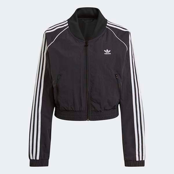 Áo Khoác Nữ Adidas Adicolor Classics Cropped Fashion Track Jacket GN2791 Màu Đen Size L - Thời trang - Vua Hàng Hiệu