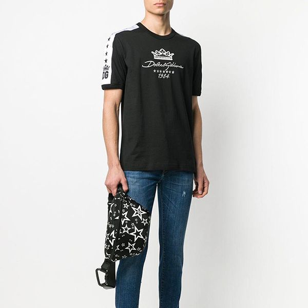 Áo Phông Nam Dolce & Gabbana D&G Since 1984 Print Tricko T-shirt Màu Đen Size 50 - Thời trang - Vua Hàng Hiệu