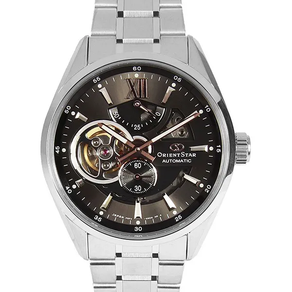 Đồng Hồ Orient Star Semi Skeleton Re-AV0004N00B Màu Bạc Mặt Đen - Đồng hồ - Vua Hàng Hiệu