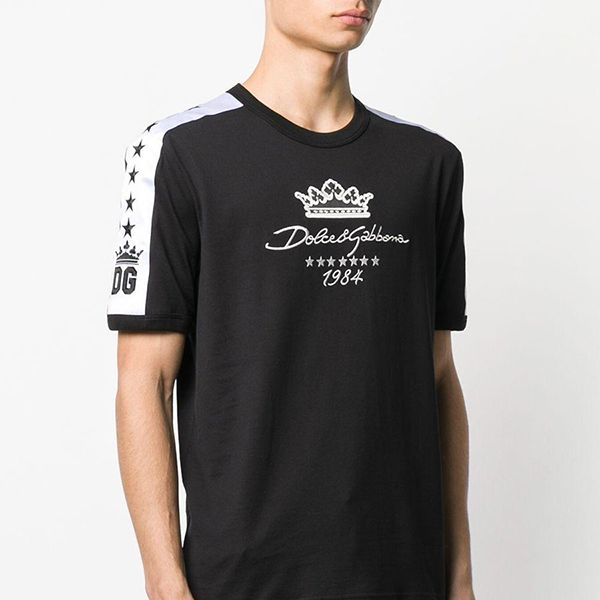 Áo Phông Nam Dolce & Gabbana D&G Since 1984 Print Tricko T-shirt Màu Đen Size 50 - Thời trang - Vua Hàng Hiệu