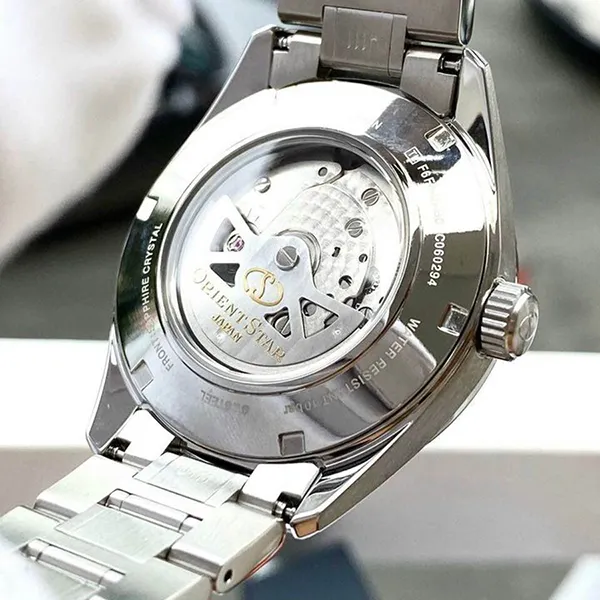 Đồng Hồ Orient Star Semi Skeleton Re-AV0004N00B Màu Bạc Mặt Đen - Đồng hồ - Vua Hàng Hiệu