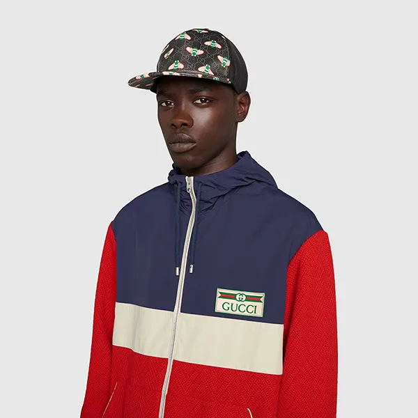 Mũ Gucci GG Supreme Bee Print Baseball Hat Màu Đen Size L - Mũ nón - Vua Hàng Hiệu