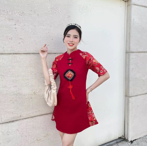 7 mẫu áo dài Tết siêu xinh -Phối đồ với áo dài Tết hứng lì xì mỏi tay