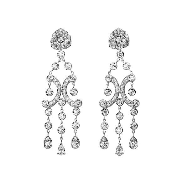 Khuyên Tai Piaget White Gold Diamond Earrings G38U0064 Vàng Trắng - Trang sức - Vua Hàng Hiệu