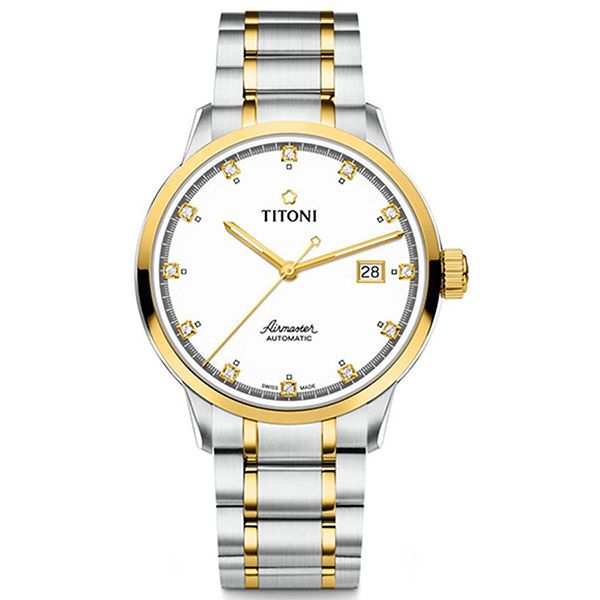 Đồng Hồ Nam Titoni 83733 SY-556 40mm Màu Demi Vàng - Bạc - Đồng hồ - Vua Hàng Hiệu