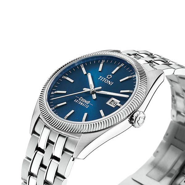 Đồng Hồ Nam Titoni 878 S-612 41mm Mặt Xanh Blue - Đồng hồ - Vua Hàng Hiệu