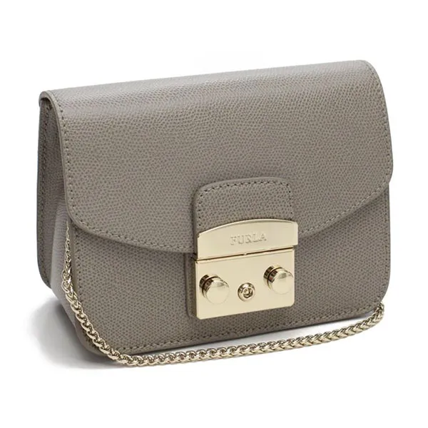 Túi Đeo Chéo Furla Metropolis Mini Crossbody 1033990 Màu Xám - Túi xách - Vua Hàng Hiệu
