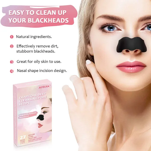 12 Miếng dán lột mụn đầu đen se khít lỗ chân lông ở mũi chất lượng tốt