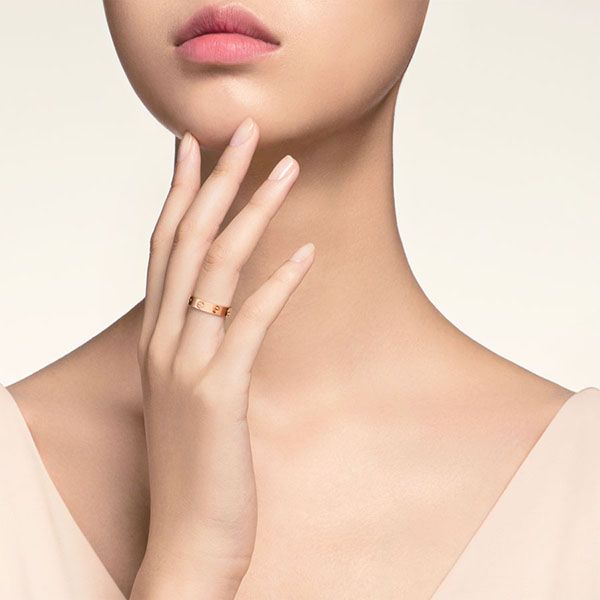 Nhẫn Nữ Trơn Jewery Luxury Love Không Kim Cương Vàng Hồng 3.6mm - Trang sức - Vua Hàng Hiệu