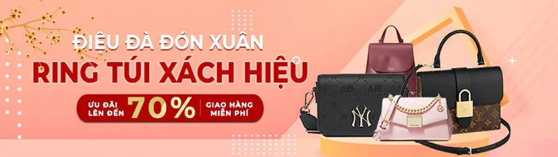 Vua Hàng Hiệu Sale Tết 2025: Giảm tới 65%++, tặng voucher 100K, miễn phí vận chuyển từ 500K