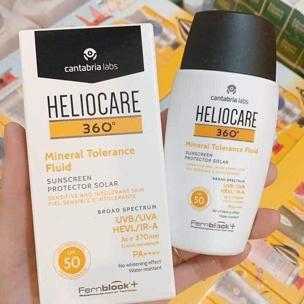 Kem Chống Nắng Heliocare 360 Mineral Tolerance Fluid SPF 50, 50ml - Kem chống nắng - Vua Hàng Hiệu