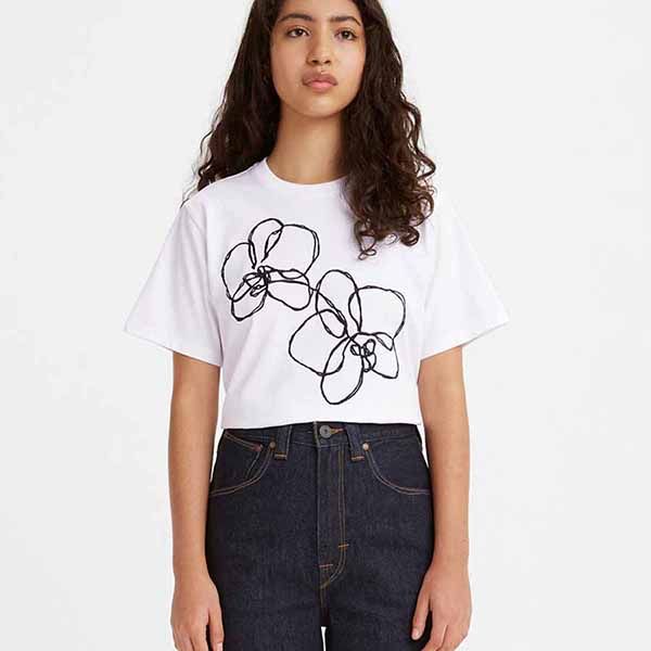 Áo Phông Levi's Red Women's Jet Tee A2677-0000 Màu Trắng - Thời trang - Vua Hàng Hiệu