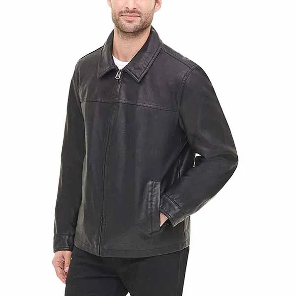 Áo Khoác Da Nam Dockers James Faux Leather Jacket Màu Đen - Thời trang - Vua Hàng Hiệu