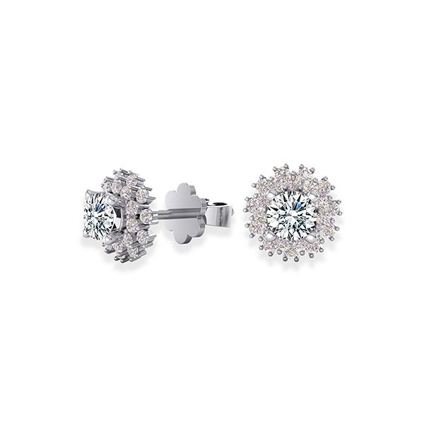 Khuyên Tai Jemmia Diamond Moissanite 14K BT2021102355 Vàng Trắng (Giá Chưa Bao Gồm Đá Chủ) - Trang sức - Vua Hàng Hiệu