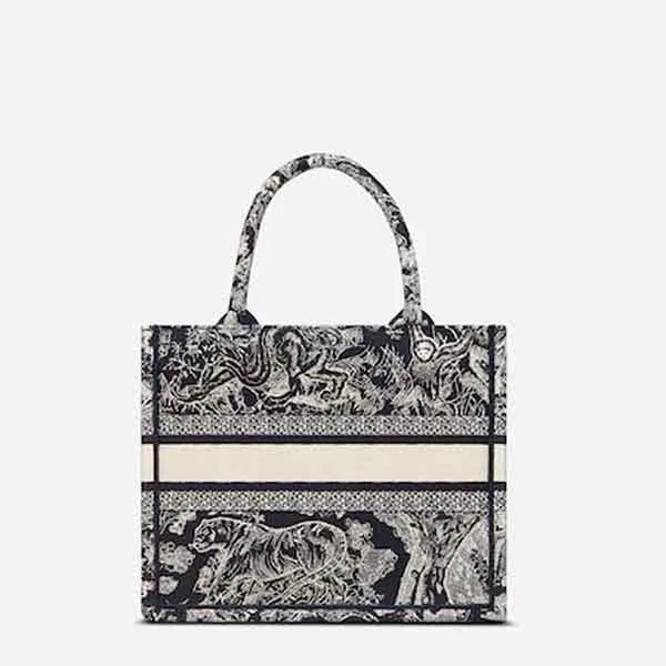 Túi Xách Dior Small Book Tote Blue Toile de Jouy Reverse Embroidery - Túi xách - Vua Hàng Hiệu