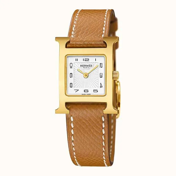 Đồng Hồ Hermès Heure H Watch 21mm Màu Nâu Vàng - Đồng hồ - Vua Hàng Hiệu
