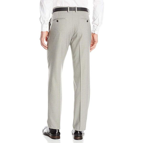 Quần Tây Nam Kenneth Cole Reaction Stretch Modern-Fit Flat-Front Pant Màu Ghi Sáng - Thời trang - Vua Hàng Hiệu