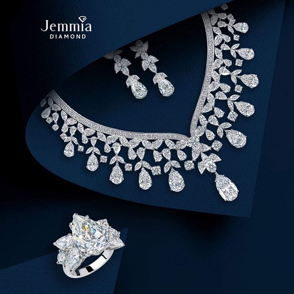Nhẫn Cưới Kim Cương Jemmia Diamond 18K NC2021102338 Vàng Trắng (Giá Chưa Bao Gồm Đá Chủ) - Trang sức - Vua Hàng Hiệu