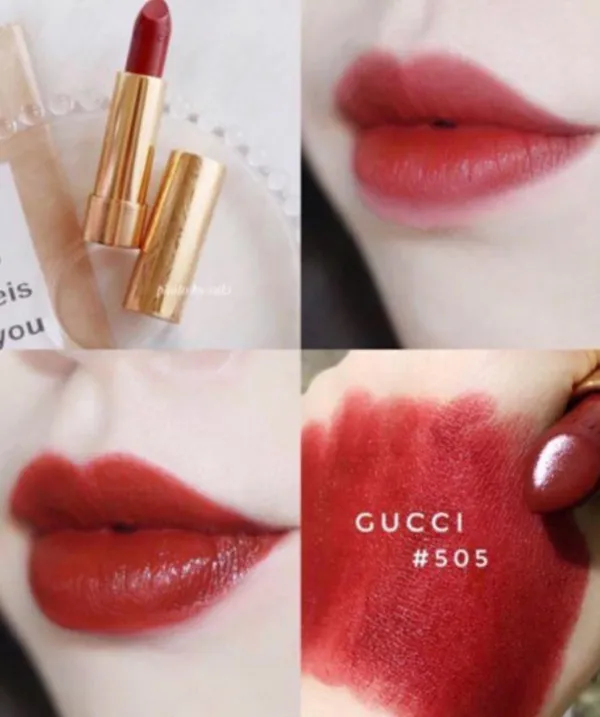 Son thỏi Gucci 505 có tốt không? Review màu son Gucci 505 vô cùng đẹp