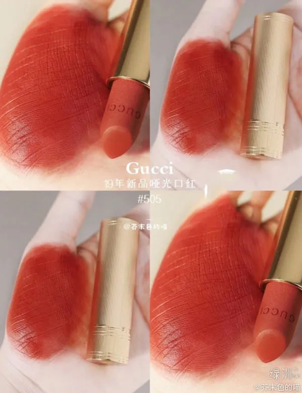 Son thỏi Gucci 505 có tốt không? Review màu son Gucci 505 vô cùng đẹp