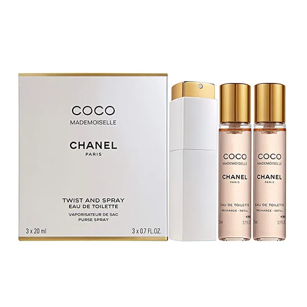 Set Nước Hoa Chanel Coco Mademoiselle EDP Twist & Spray (20m - Nước hoa - Vua Hàng Hiệu