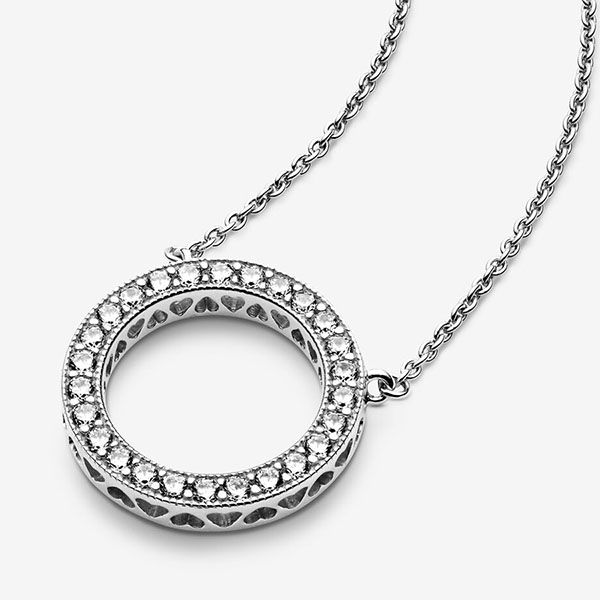 Dây Chuyền Pandora Circle Of Sparkle Necklace 590514cz -45 Màu Bạc - Trang sức - Vua Hàng Hiệu