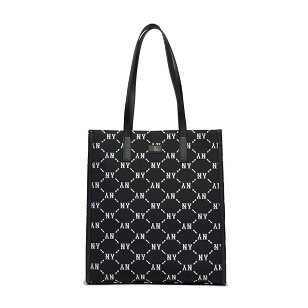 Túi Tote MLB Monogram Diamond Jacquard Tote Bag New York Yankees 3AORM012N-50BKS Màu Đen - Túi xách - Vua Hàng Hiệu