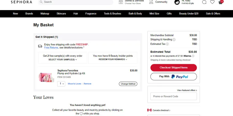Cách order mua hàng Sephora ship về Việt Nam nhanh chóng và tiết kiệm