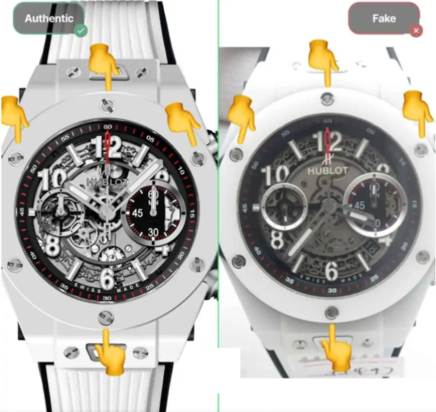 9 bước phân biệt đồng hồ Hublot thật - giả chính xác