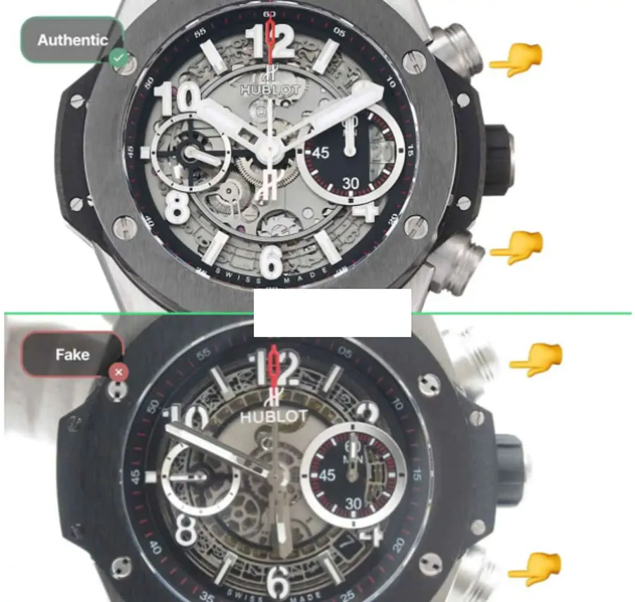 9 bước phân biệt đồng hồ Hublot thật - giả chính xác