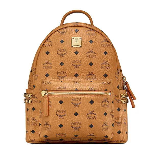 Balo MCM Stark Side Studs in Visetos Màu Nâu Size 32cm - Túi xách - Vua Hàng Hiệu