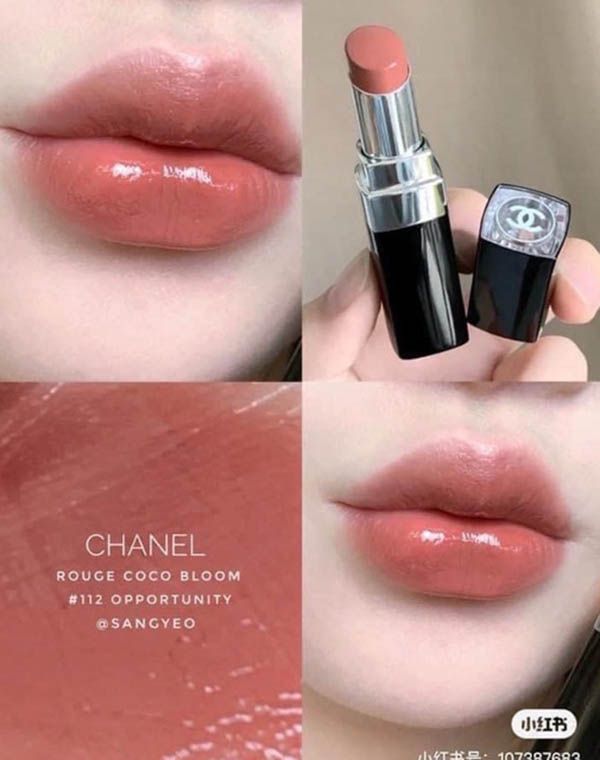 Son Chanel Rouge Coco Bloom 112 Opportunity Màu Nâu Cam - Son Môi - Vua Hàng Hiệu