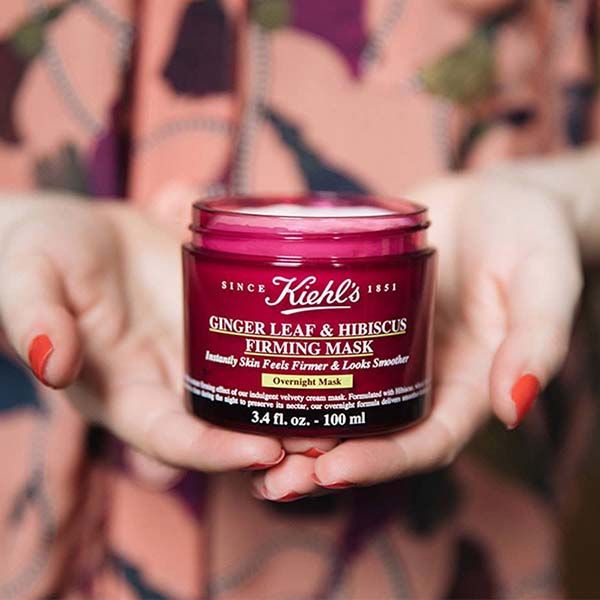 Mặt Nạ Ngủ Kiehl's Ginger Leaf & Hibiscus Firming Overnight Mask 100ml - Mặt nạ - Vua Hàng Hiệu