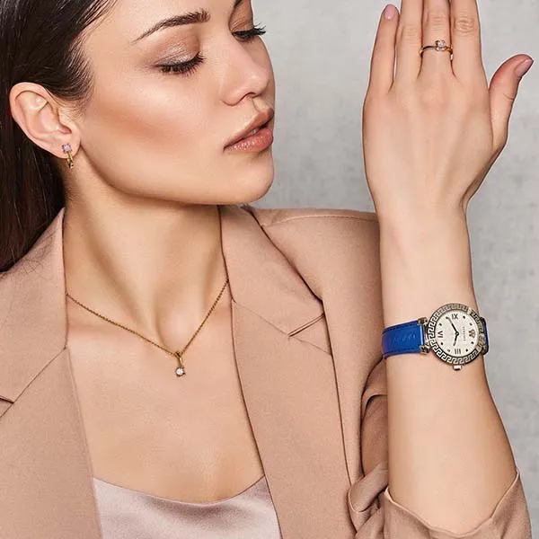 Đồng Hồ Nữ Versace Greca Icons Leather Strap Watch VEZ600121 - Đồng hồ - Vua Hàng Hiệu