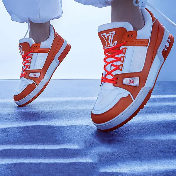 Giày Sneaker Louis Vuitton Trainer Orange 1A9ZC2 Màu Trắng Cam - Giày - Vua Hàng Hiệu