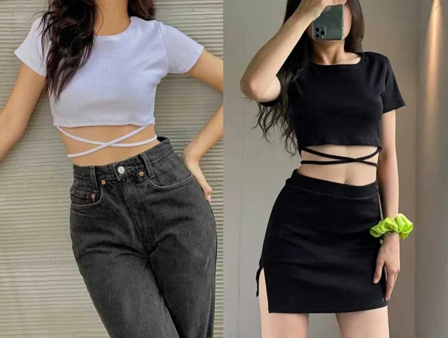 Top 11 áo croptop kiểu Hàn Quốc các nàng thích mê