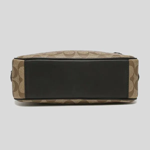 Túi Đeo Chéo Nam Coach Graham Crossbody In Signature Canvas C4149 Màu Nâu/Đen - Túi xách - Vua Hàng Hiệu